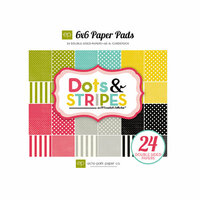 Echo Park - Soda Fountain Dots and Stripes Collection - 6 x 6 Paper Pad