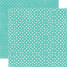 Echo Park - Dots Collection - 12 x 12 Double Sided Paper - Teal Small Dots