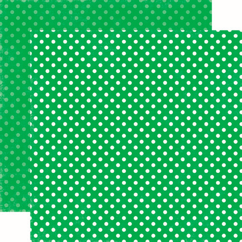 Echo Park - Dots Collection - 12 x 12 Double Sided Paper - Grass Small Dots