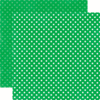 Echo Park - Dots Collection - 12 x 12 Double Sided Paper - Grass Small Dots