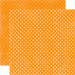 Echo Park - Dots Collection - 12 x 12 Double Sided Paper - Mango Small Dots