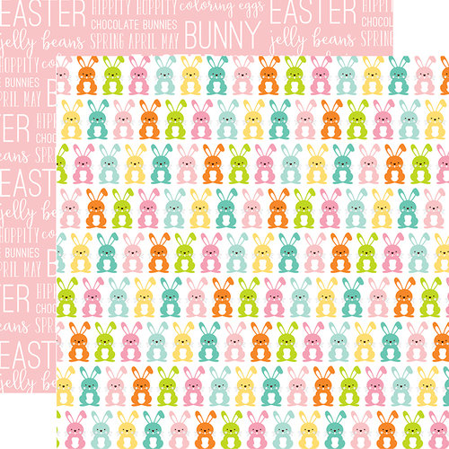 Echo Park - Easter Collection - 12 x 12 Double Sided Paper - Bunny Hop