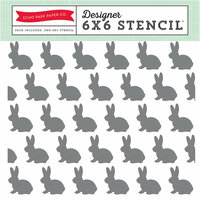 Echo Park - Easter Collection - 6 x 6 Stencil - Bunnies