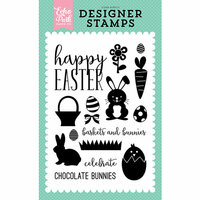 Echo Park - Easter Collection - Clear Acrylic Stamps - Happy Easter