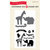 Echo Park - Children Collection - Designer Die and Clear Acrylic Stamp Set - At the Zoo