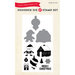 Echo Park - Christmas - Designer Die and Clear Acrylic Stamp Set - Santa's Village