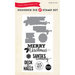 Echo Park - Christmas - Designer Die and Clear Acrylic Stamp Set - Santa Sentiments