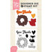 Echo Park - Designer Die and Clear Acrylic Stamp Set - Give Thanks