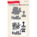 Echo Park - Designer Die and Clear Acrylic Stamp Set - Hello Again