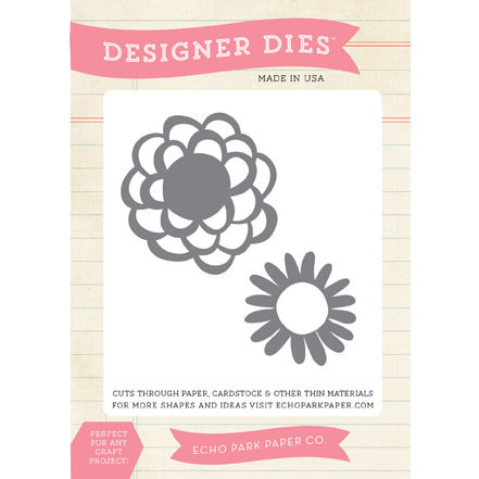 Echo Park - Simple Life Collection - Designer Dies - Simple Flowers Die