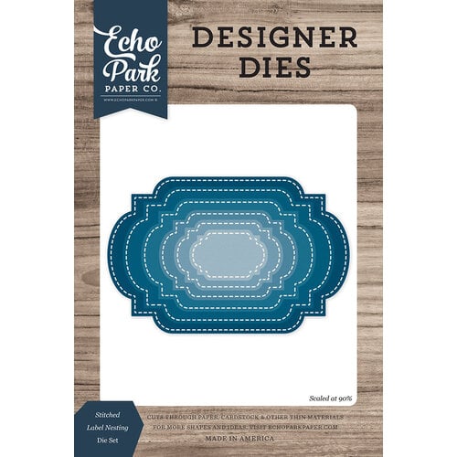 Echo Park - Designer Dies - Nesting Stitched Label