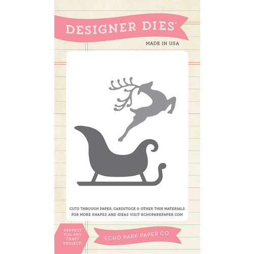 Echo Park - Christmas - Designer Dies - Reindeer Sleigh