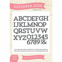 Echo Park - Designer Dies - Sentiments Block Alphabet