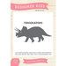 Echo Park - Designer Dies - Triceratops - Large