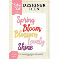 Echo Park - Designer Dies - Spring Word Set