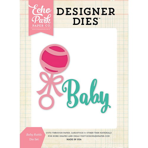Echo Park - Designer Dies - Baby Rattle