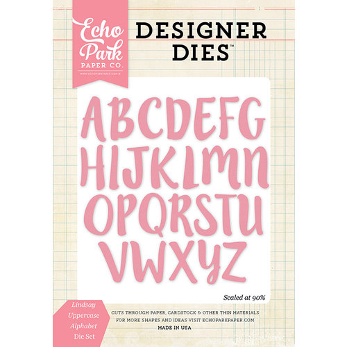 Echo Park - Designer Dies - Lindsay Uppercase Alphabet