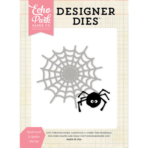 Echo Park - Halloween - Designer Dies - Spiderweb and Spider