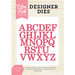 Echo Park - Designer Dies - Lincoln Uppercase