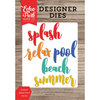 Echo Park - Summer Break Collection - Designer Dies - Summer Splash Word