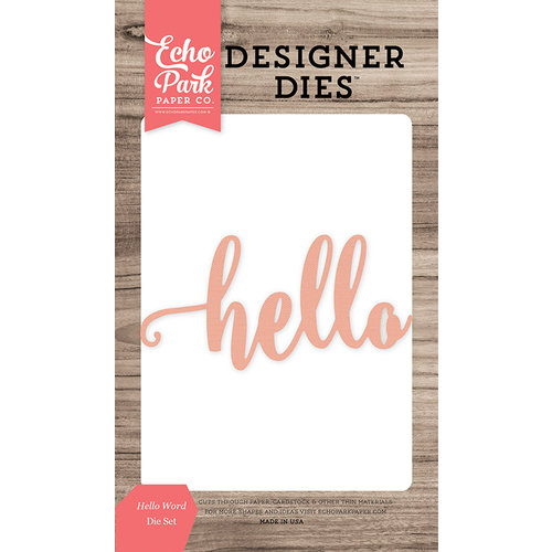 Echo Park - Designer Dies - Hello Word