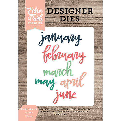 Echo Park - Daily Life Collection - Designer Dies - Script January to June