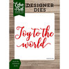 Echo Park - Christmas Cheer Collection - Designer Dies - Joy To The World Word
