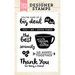 Echo Park - Clear Acrylic Stamps - So Happy Together