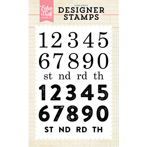 Echo Park - Clear Photopolymer Stamps - Countdown Numbers