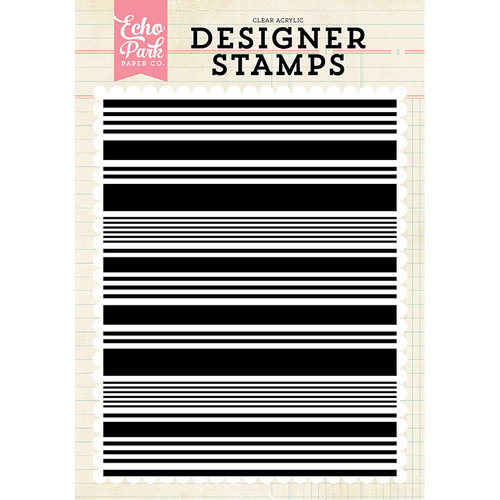 Echo Park - Clear Acrylic Stamps - Stripe A2