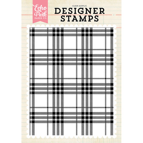 Echo Park - Clear Acrylic Stamps - Perfect Plaid A2