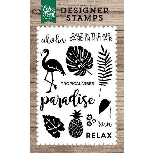 Echo Park - Clear Acrylic Stamps - Tropical Vibes