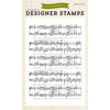 Echo Park - Clear Acrylic Stamps - Musical Notes Background