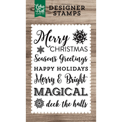 Echo Park - Clear Photopolymer Stamps - Magical Sentiments