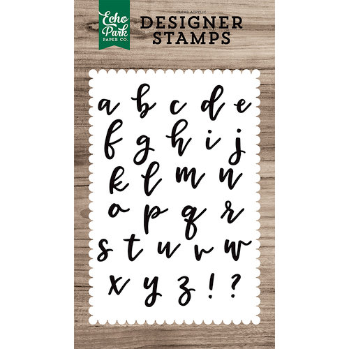Echo Park - Clear Photopolymer Stamps - Andie Lowercase Alphabet