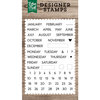 Echo Park - Clear Photopolymer Stamps - Calendar Essentials