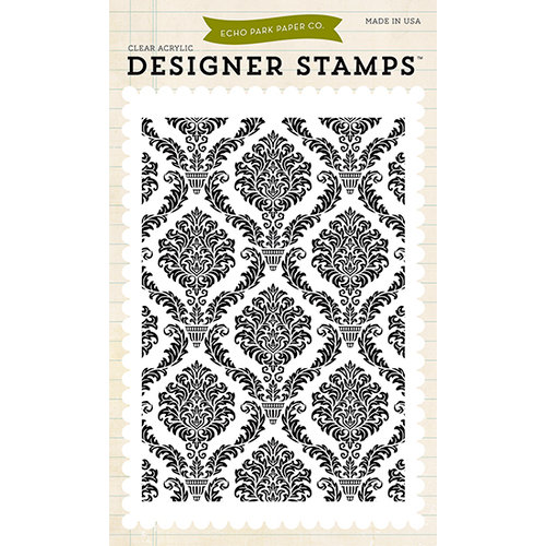 Echo Park - Clear Acrylic Stamps - Damask Background