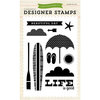 Echo Park - Walking On Sunshine Collection - Clear Acrylic Stamps - Beach Day