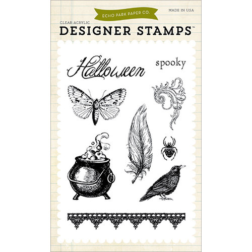 Echo Park - Arsenic and Lace Collection - Clear Acrylic Stamps - Spooky