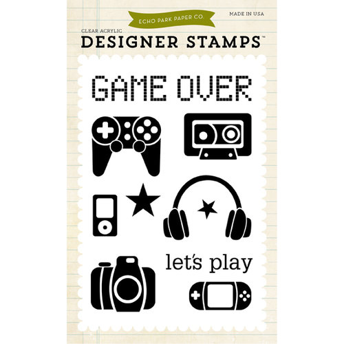Echo Park - Children Collection - Photopolymer Stamps - Game On