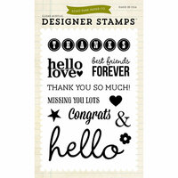 Echo Park - Everyday Collection - Photopolymer Stamps - Sentiments