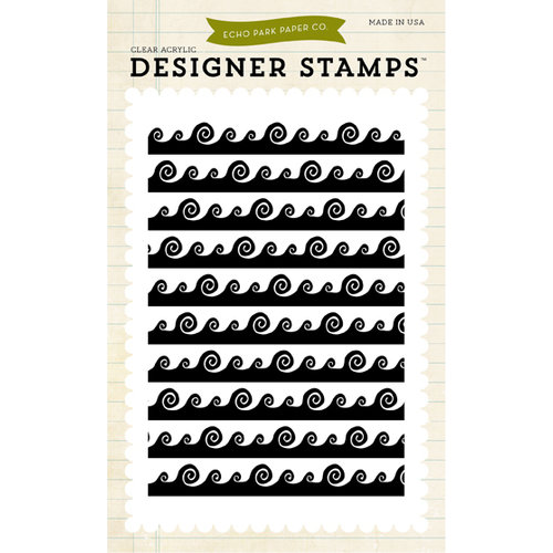 Echo Park - Summer Collection - Designer Stamps - Wave