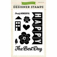 Echo Park - We Are Family Collection - Clear Photopolymer Stamps - Happy Family