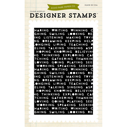 Echo Park - Everyday Collection - Photopolymer Stamps - Words