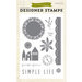 Echo Park - Simple Life Collection - Clear Acrylic Stamps