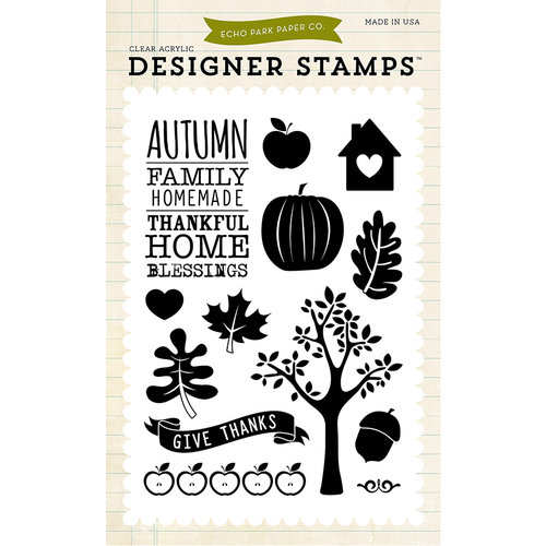 Echo Park - Fall - Clear Acrylic Stamps - Thankful Home