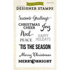 Echo Park - Christmas - Clear Photopolymer Stamps - Christmas Sentiments