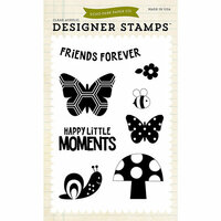 Echo Park - Fine and Dandy Collection - Clear Photopolymer Stamps - Happy Little Moments