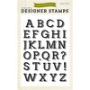 Echo Park - Sentiments - Clear Acrylic Stamps - Logan Alphabet