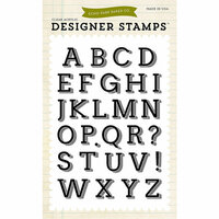Echo Park - Sentiments - Clear Acrylic Stamps - Logan Alphabet